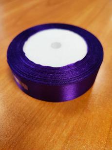 Лента атласная гладкая на катушке 25мм х 25ярд. Фиолетовый,1шт